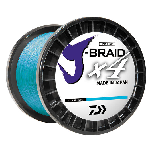Daiwa J-BRAID x4 Braided Line - 30 lbs - 300 yds - Island Blue [JB4U30-300IB]